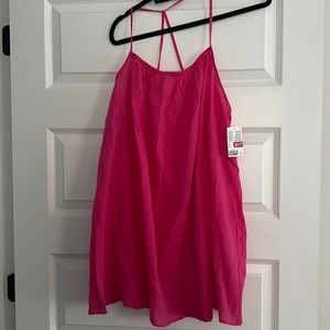 Hot pink spaghetti strap top